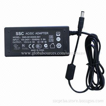 24W Switching Power Adapter, High Efficiency, 100% Full Load Burn-in Test